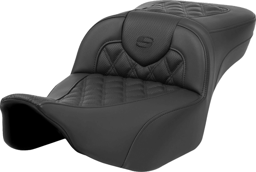 SADDLEMEN 0801-1629 Roadsofa™ Extended Reach Seat - Lattice Stitch - without Backrest - FL '23-'24 — image 1 of 2