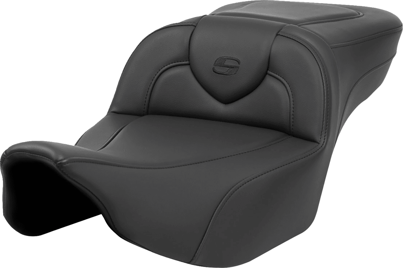 SADDLEMEN 0801-1637 Roadsofa™ Extended Reach Seat - Black Stitch - without Backrest - FL '23-'24
