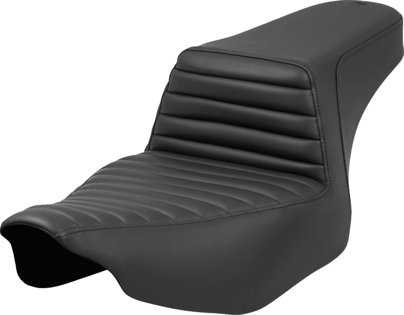 SADDLEMEN 0801-1680 Step-Up Seat - Tuck-n'-Roll - Black - FL '23-'24