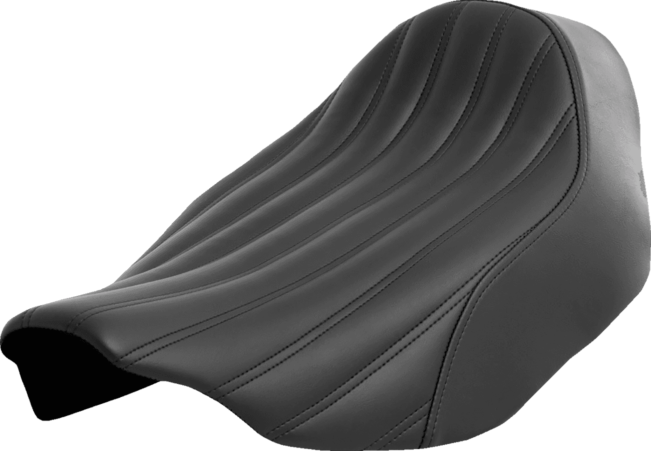 SADDLEMEN 0801-1704 Renegade™ Knuckle Solo Seat - Black - FLH/FLT '23-'24