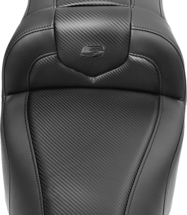 SADDLEMEN 0801-1738 RoadSofa™ Seat - Carbon Fiber - with Backrest - FLTR/FLHX '23-'24 — image 2 of 6