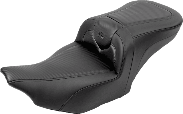 SADDLEMEN 0801-1738 RoadSofa™ Seat - Carbon Fiber - with Backrest - FLTR/FLHX '23-'24 — image 4 of 6
