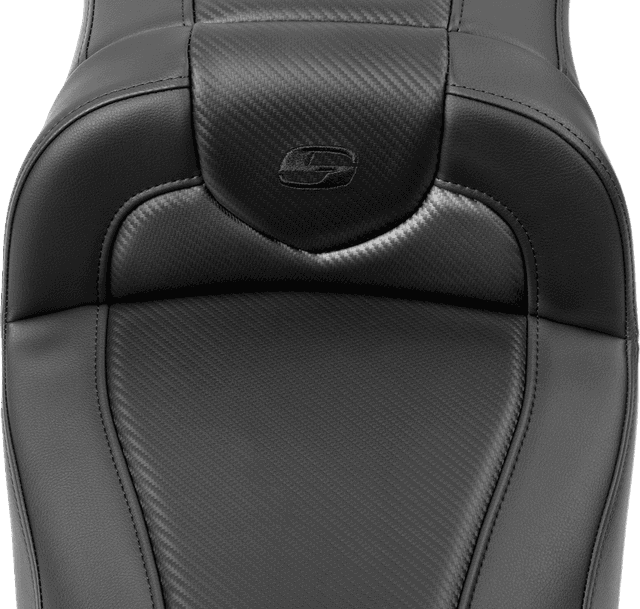 SADDLEMEN 0801-1739 Roadsofa™ Extended Reach Seat - without Backrest - Carbon Fiber - FLTR/FLHX '23-'24 — image 3 of 4