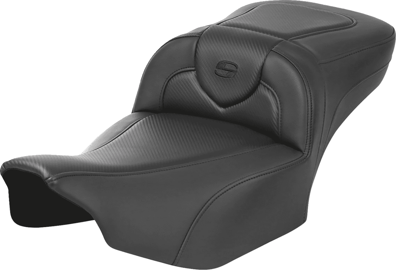 SADDLEMEN 0801-1739 Roadsofa™ Extended Reach Seat - without Backrest - Carbon Fiber - FLTR/FLHX '23-'24