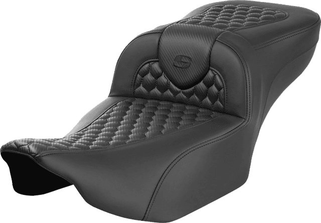 SADDLEMEN 0801-1755 Roadsofa™ Extended Reach Seat - without Backrest - Honeycomb - FLTR/FLHX '23-'24 — image 1 of 2