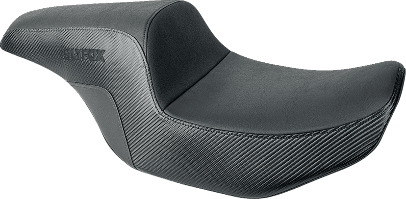 SLYFOX 0801-1839 Drifter Tour Seat - Vinyl w/ Slipstop - Black Logo - FL '23-'24 — image 1 of 5