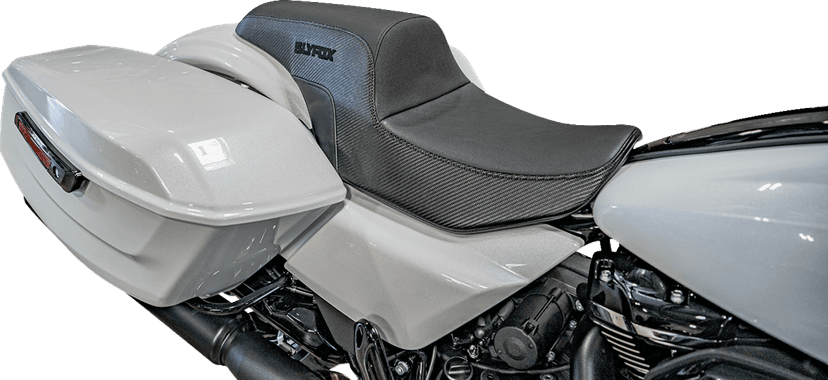 SLYFOX 0801-1839 Drifter Tour Seat - Vinyl w/ Slipstop - Black Logo - FL '23-'24 — image 3 of 5