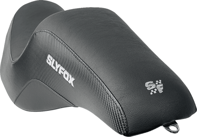 SLYFOX 0801-1840 Drifter Tour Seat - Vinyl w/ Slipstop - Gray Logo - FL '23-'24 — image 4 of 4