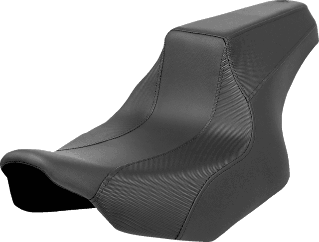 SADDLEMEN 0801-1960 FXR Division Signature Series Seat - Black w/ Perforated Inserts - FLH/FLT '23-'24