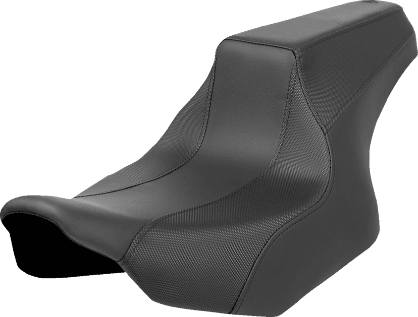 SADDLEMEN 0801-1960 FXR Division Signature Series Seat - Black w/ Perforated Inserts - FLH/FLT '23-'24