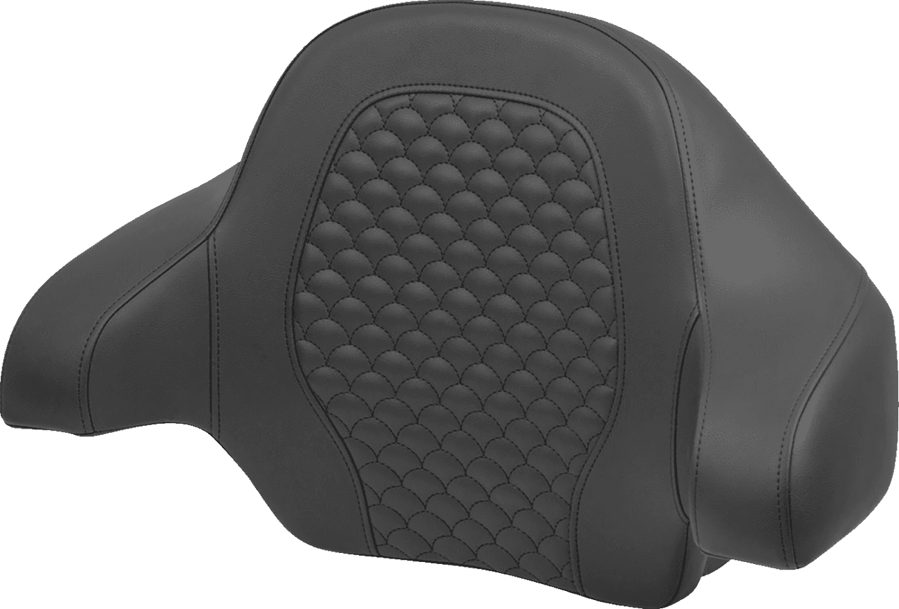 SADDLEMEN 0801-1969 Tour-Pak® Backrest Pad - Dragon Scale - FLH/FLT '14-'24