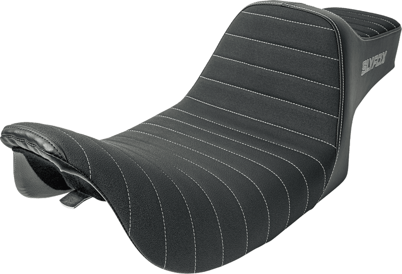 SLYFOX 0801-1993 High Noon Seat - Vinyl - Classic Stitch - Gray Logo - FL '97-'07 — image 3 of 4
