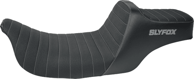 SLYFOX 0801-1993 High Noon Seat - Vinyl - Classic Stitch - Gray Logo - FL '97-'07 — image 1 of 4