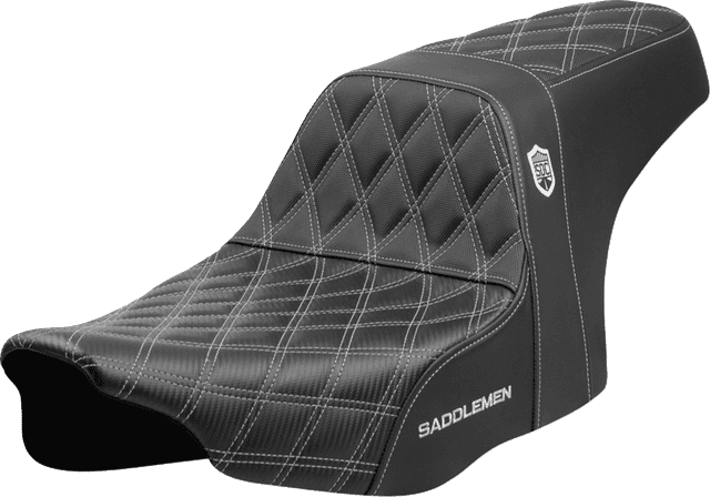 SADDLEMEN 0801-2004 Pro Series SDC Performance Seat - Silver Stitching - w/o Backrest - FLT/FLH '23-'24
