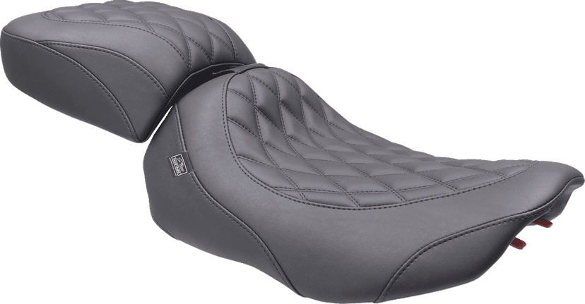MUSTANG 0801-2014 Wide Tripper™ Seat - Solo - Black Stitching - FLT/FLH '23-'25 — image 6 of 6