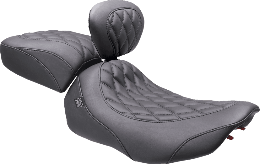 MUSTANG 0801-2014 Wide Tripper™ Seat - Solo - Black Stitching - FLT/FLH '23-'25 — image 2 of 6