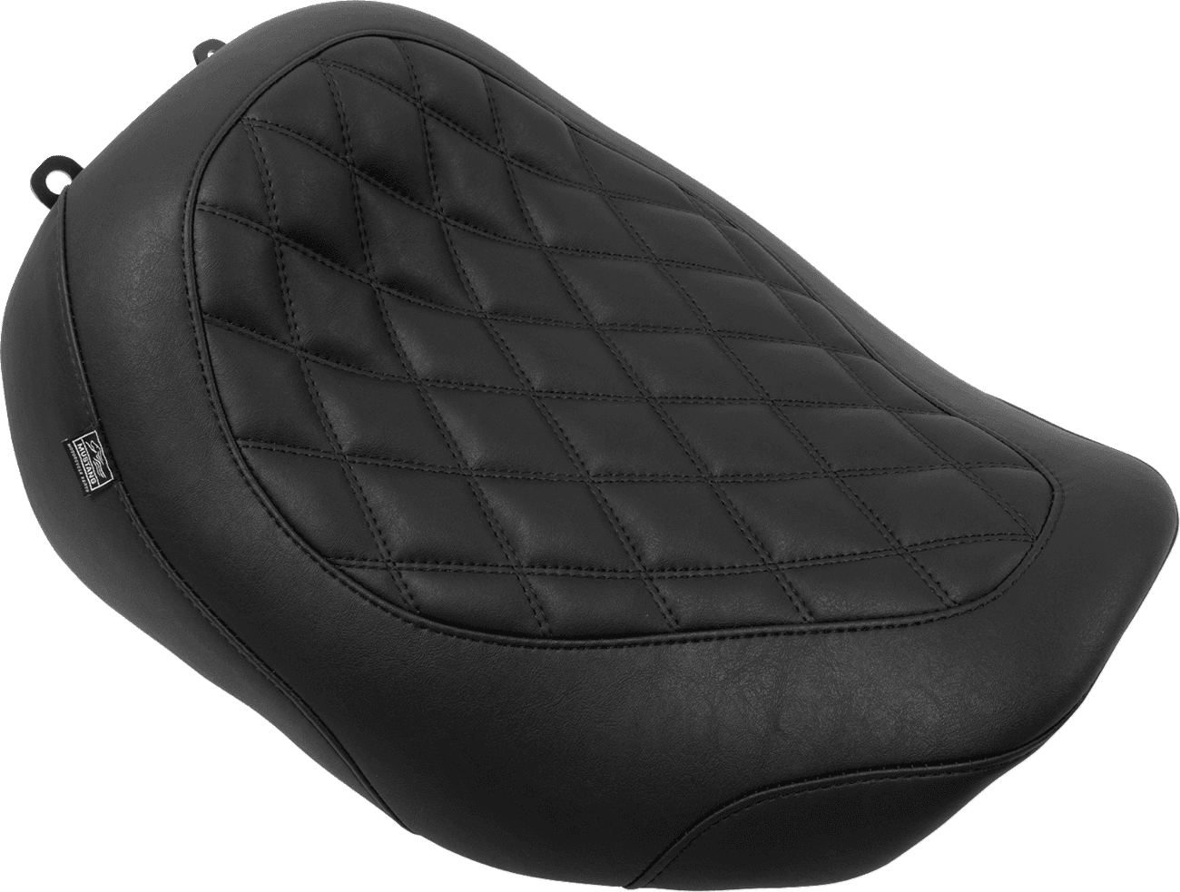 MUSTANG 0801-2015 Wide Tripper™ Seat - Solo - Black Stitching - FLT/FLH '23-'25