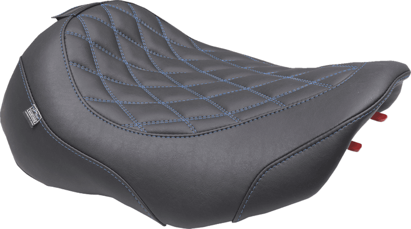 MUSTANG 0801-2026 Wide Tripper™ Seat - Solo - Sky Blue Stitching - FLT/FLH '23-'25 — image 2 of 2