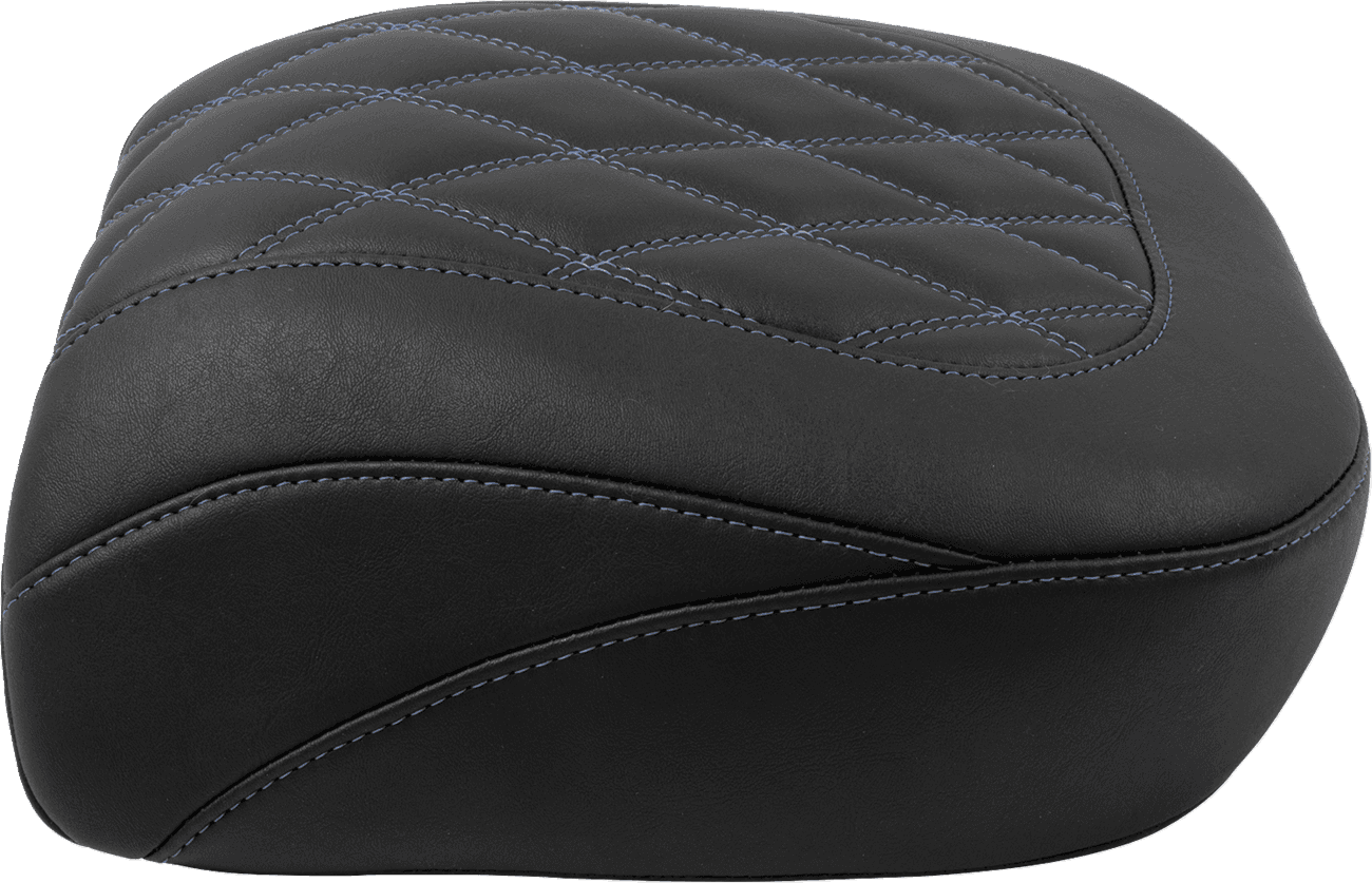 MUSTANG 0801-2028 Wide Tripper™ Seat - Passenger - Sky Blue Stitching - FLT/FLH '23-'25