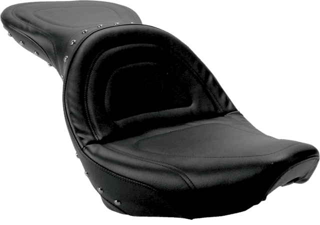SADDLEMEN 0802-0211 Explorer Special Seat - Studded - w/o Backrest - FXST/FLST '84-'99 — image 1 of 2