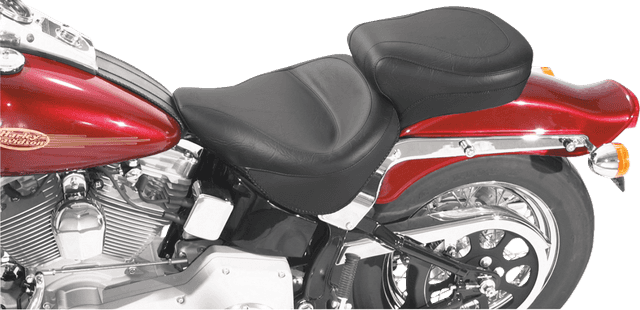 MUSTANG 0802-0240 Vintage Style Seat - Wide - Smooth - Black - FXST/FLST — image 3 of 3