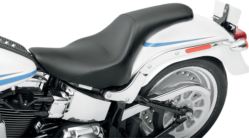SADDLEMEN 0802-0313 Seat - Profiler™ - Black - Smooth - FLSTF '07-'17 — image 2 of 3