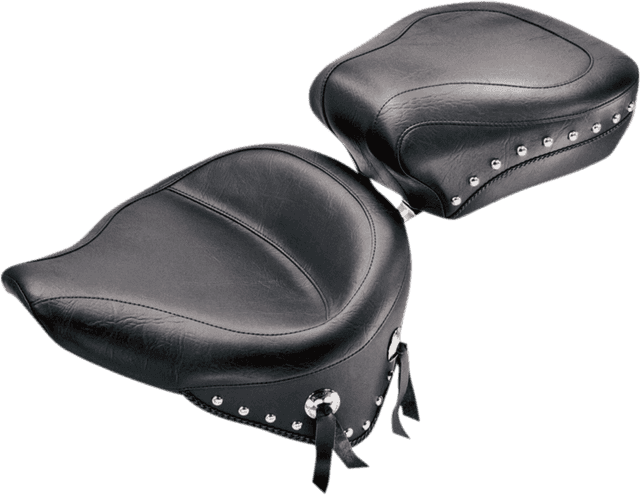 MUSTANG 0802-0459 Wide Studded Solo Seat - Softail '84-'99 — image 4 of 5