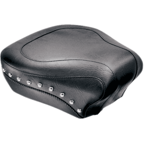 MUSTANG 0802-0460 Wide Rear Seat - Studded - Black - Softail '84-'99 — image 1 of 3