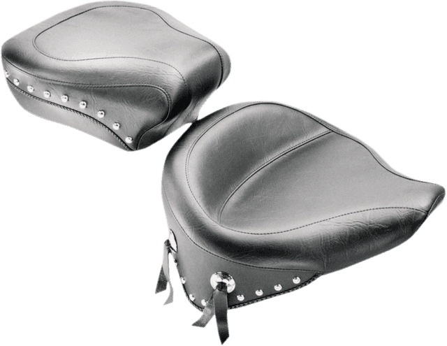 MUSTANG 0802-0483 Wide Studded Solo Seat - FLST '08-'17 — image 2 of 2