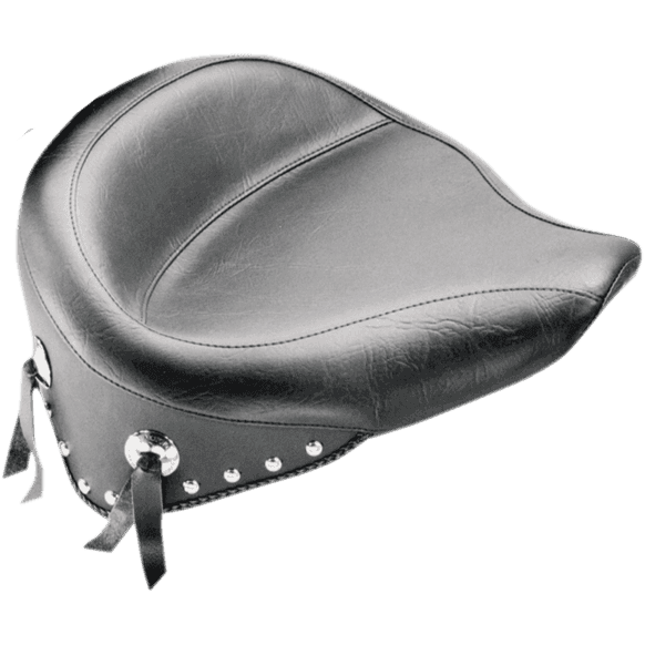 MUSTANG 0802-0483 Wide Studded Solo Seat - FLST '08-'17 — image 1 of 2