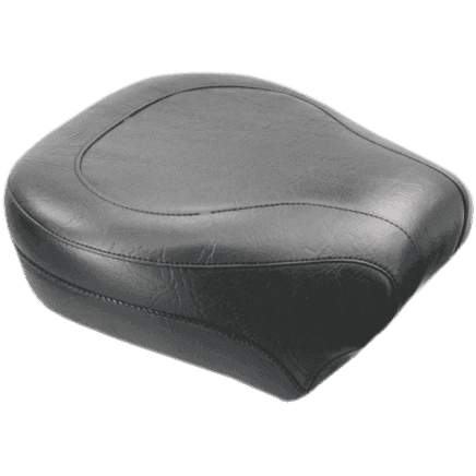 MUSTANG 0802-0486 Wide Rear Seat - Smooth - Black - FLST '00-'15