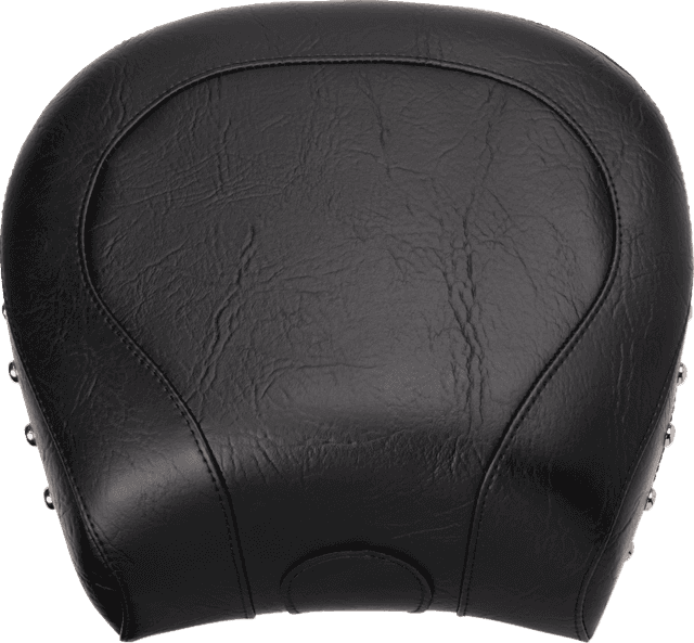 MUSTANG 0802-0492 Wide Rear Seat - Studded - Black - FLST '00-'15 — image 1 of 3