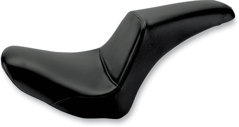 SADDLEMEN 0802-0566 Seat - Profiler™ - Black - Smooth - FLSTN '06-'17