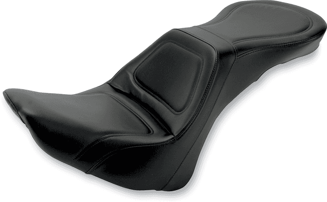 SADDLEMEN 0802-0570 Seat - Explorer™ - Without Backrest - Stitched - Black - FLSTN '06-'17