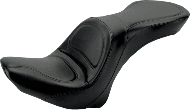 SADDLEMEN 0802-0573 Seat - Explorer™ - Without Backrest - Stitched - Black - FLSTC '06-'17
