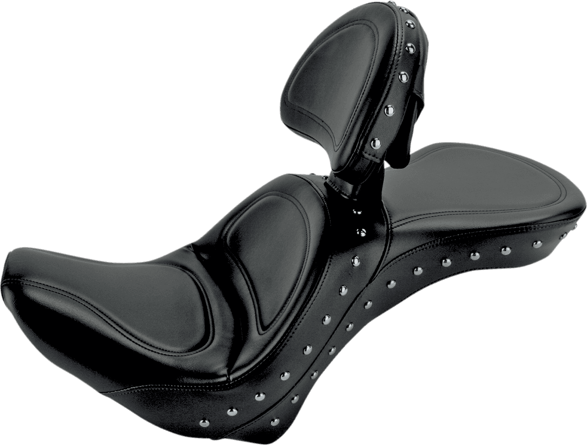 SADDLEMEN 0802-0580 Explorer Special Seat - w/ Backrest - FLSTC '06-'17