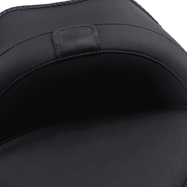MUSTANG 0802-0765 Wide Solo Seat - With Backrest - Vintage - Black - Smooth - FL/FX '11-'17 — image 4 of 4