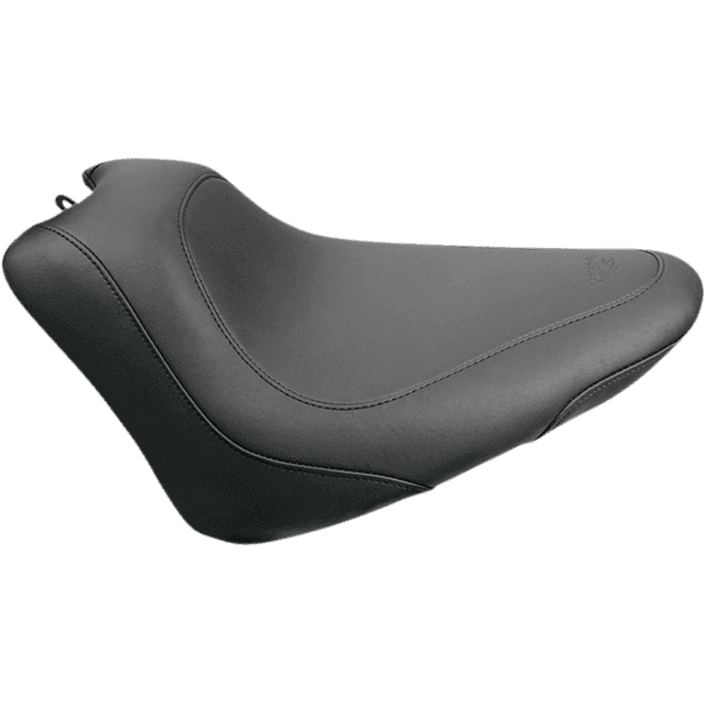 MUSTANG 0802-0767 Seat - Wide Tripper™ Solo - without Backrest - Smooth - Black — image 1 of 3