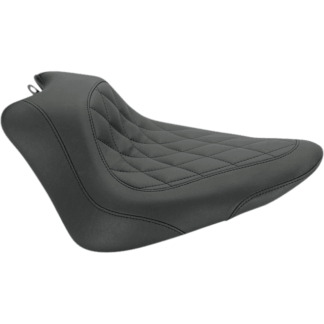 MUSTANG 0802-0769 Seat - Wide Tripper™ Solo - without Backrest - Diamond - Black — image 1 of 2