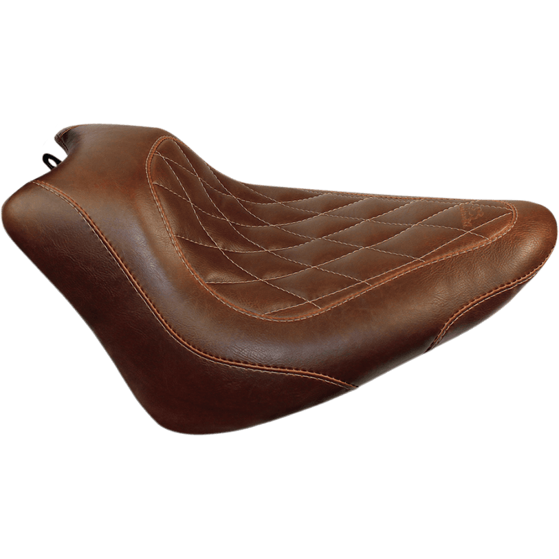 MUSTANG 0802-0773 Seat - Wide Tripper™ Solo - without Backrest - Diamond - Brown