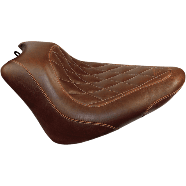 MUSTANG 0802-0773 Seat - Wide Tripper™ Solo - without Backrest - Diamond - Brown