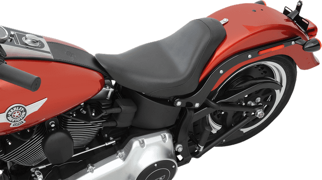 SADDLEMEN 0802-0795 S3 Super Slammed Seat - Solo - Black - FL/FX '06-'17 — image 3 of 3