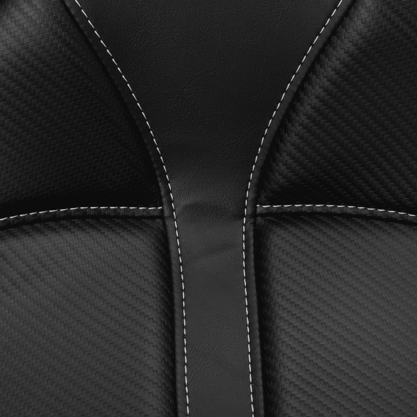 SADDLEMEN 0802-0799 Dominator Solo Seat - w/o Backrest - Black w/ Gray Stitching - FL/FX '06-'17 — image 3 of 7