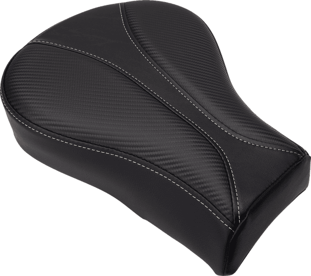 SADDLEMEN 0802-0800 Dominator Pillion Pad - Standard Reach - Black w/ Gray Stitching - FL/FX '06-'17 — image 1 of 4