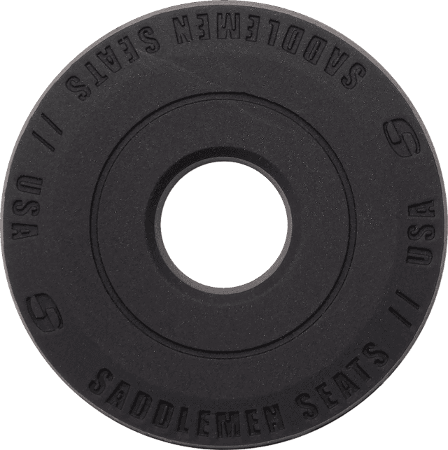 SADDLEMEN 0802-0800 Dominator Pillion Pad - Standard Reach - Black w/ Gray Stitching - FL/FX '06-'17 — image 2 of 4