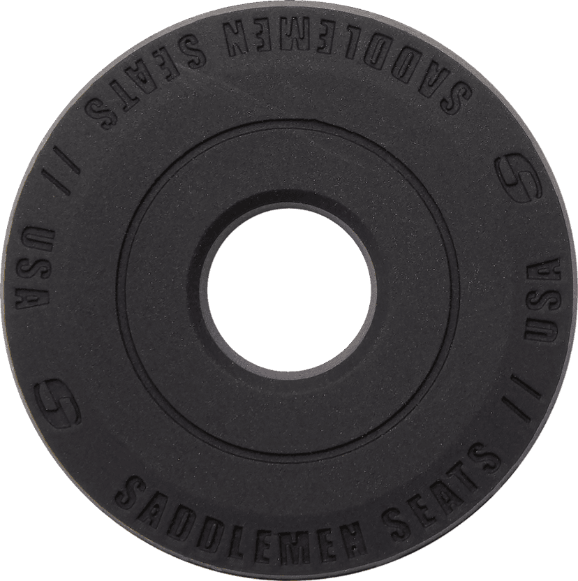 SADDLEMEN 0802-0800 Dominator Pillion Pad - Standard Reach - Black w/ Gray Stitching - FL/FX '06-'17 — image 2 of 4