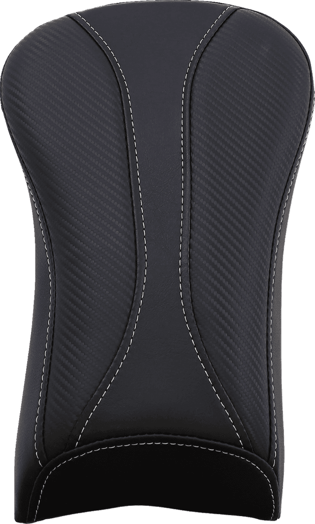 SADDLEMEN 0802-0803 Dominator Pillion Pad - Standard Reach - Black w/ Gray Stitching - FLSTC '06-'17 — image 1 of 3