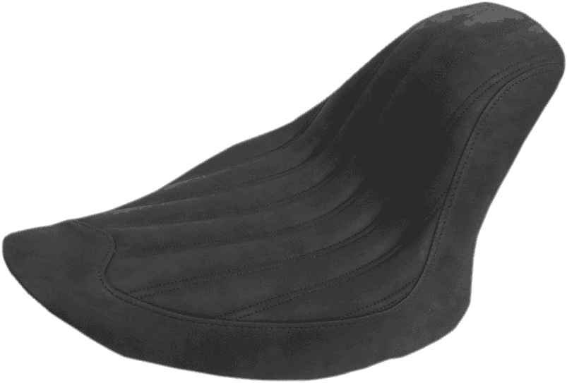 SADDLEMEN 0802-0824 Knuckle Solo Seat - Ribbed - Black - FL/FX '06-'17