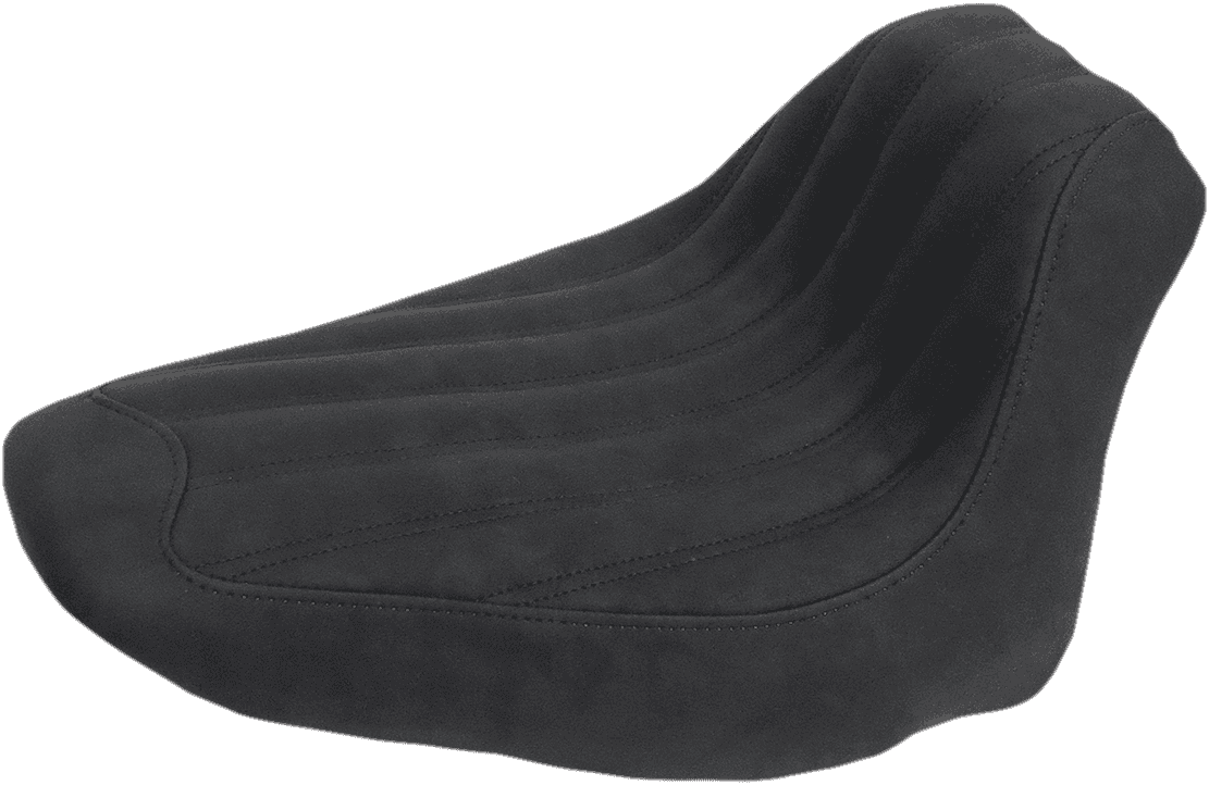 SADDLEMEN 0802-0826 Knuckle Solo Seat - Ribbed - Black - FLST '06-'17