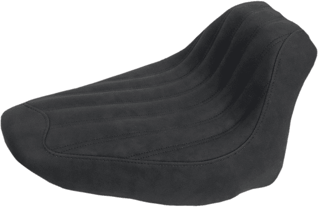 SADDLEMEN 0802-0826 Knuckle Solo Seat - Ribbed - Black - FLST '06-'17
